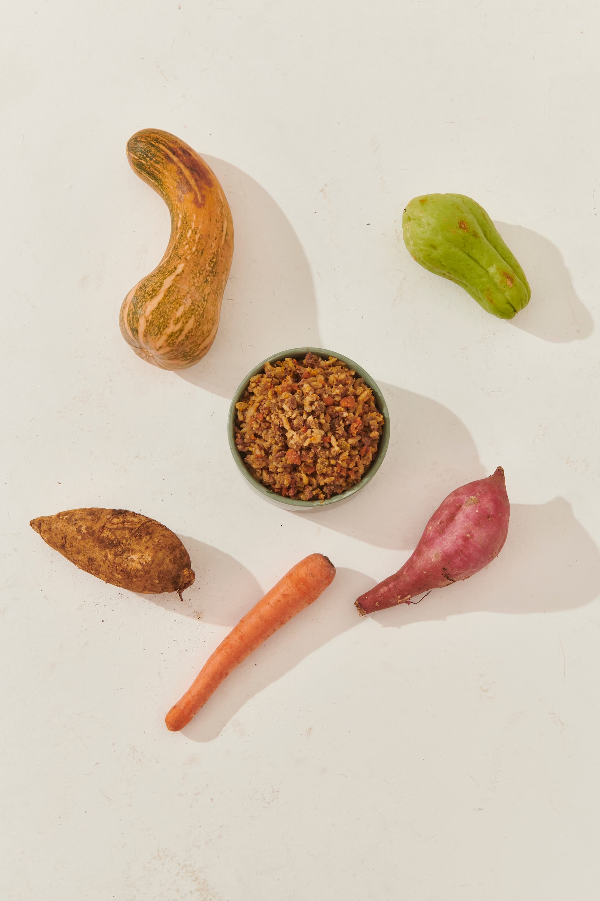 Ingredientes naturais e frescos utilizados nas dietas A Quinta para cães