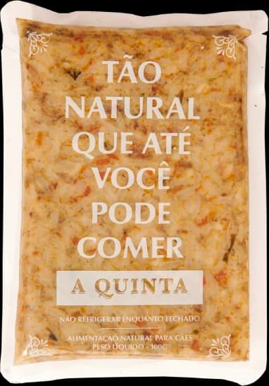 Depois - transformação com alimentação natural para cães